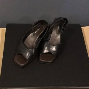 DKNY  black wedge